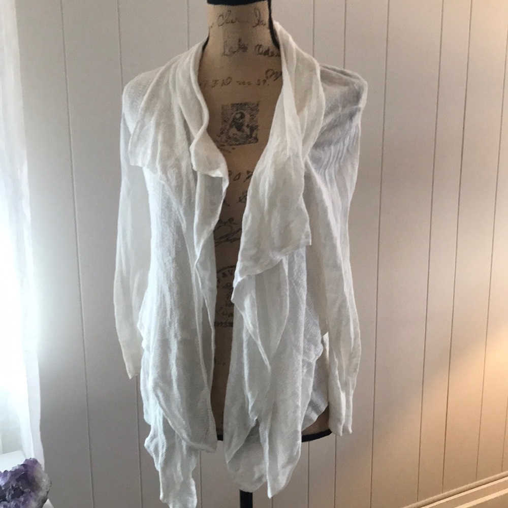 Beautiful linen open sweater size small/Lauren